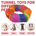 Foldable Cat Tunnel Tube Colorful Interactive Pet Play Toy