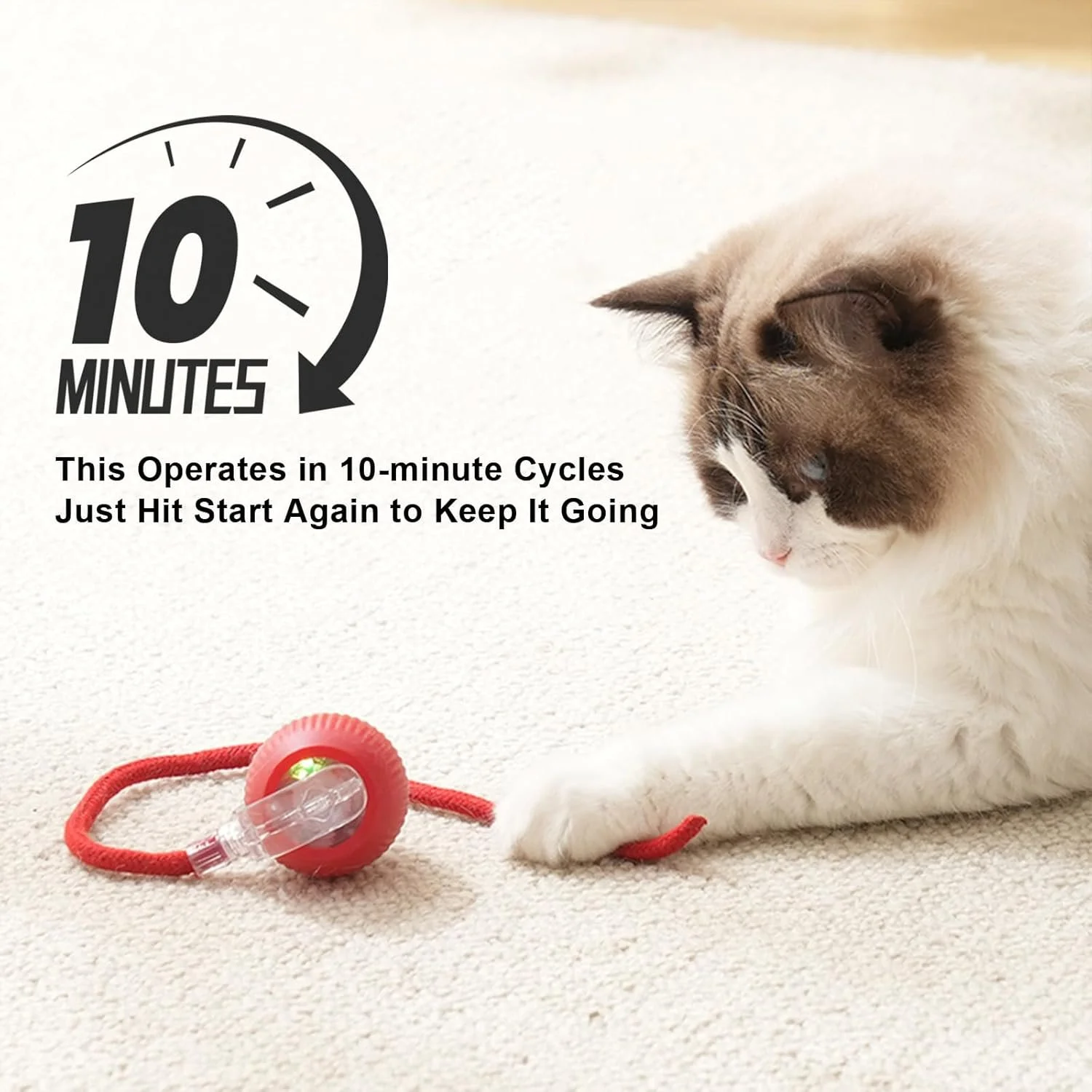 Interactive Smart Rolling Ball Toy for Cats & Dogs – 360° Electric Pet Fun