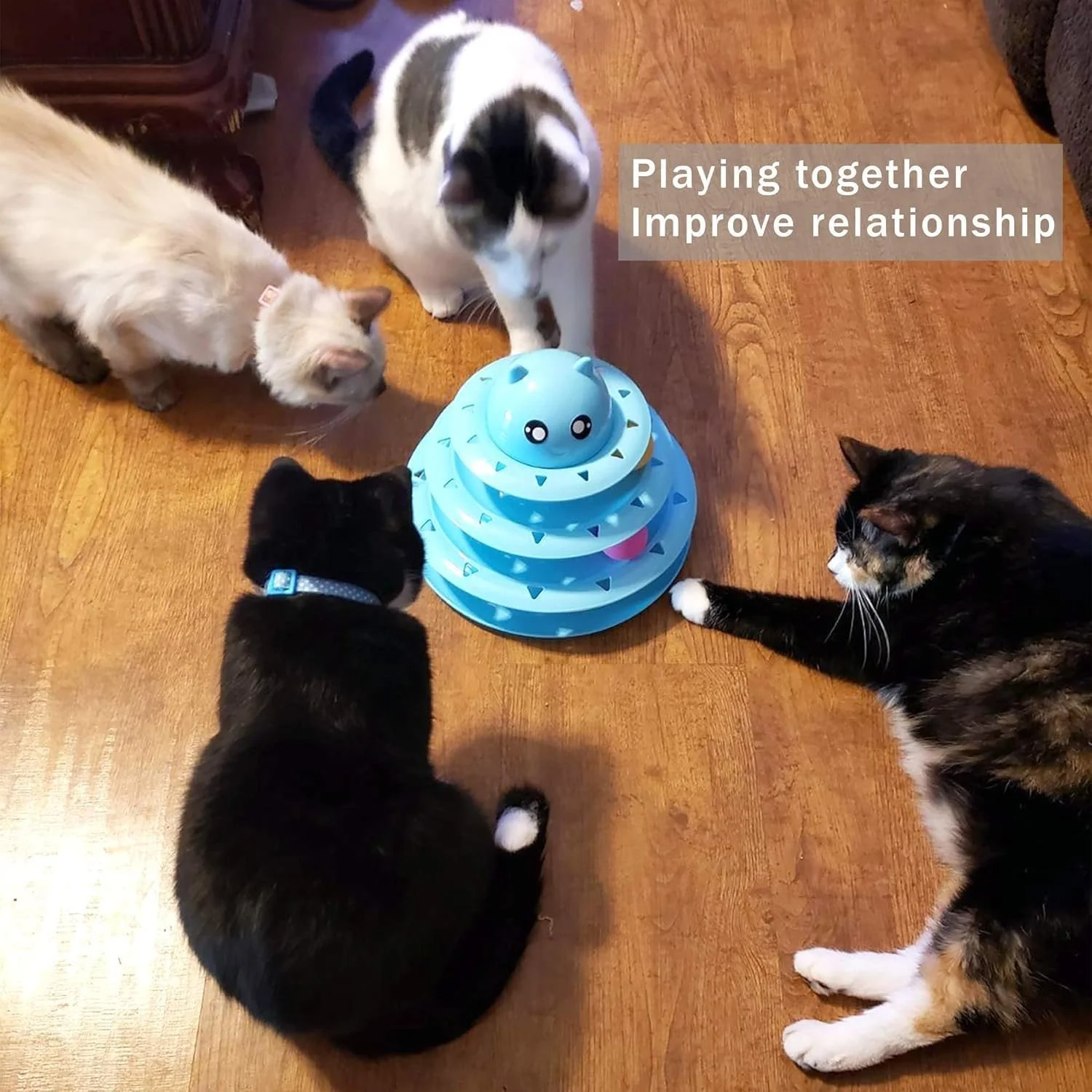 Four-Level Interactive Cat Tower Toy