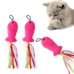 1Pc Interactive Cat Fishing Toy – Feather Fish Replacement Head