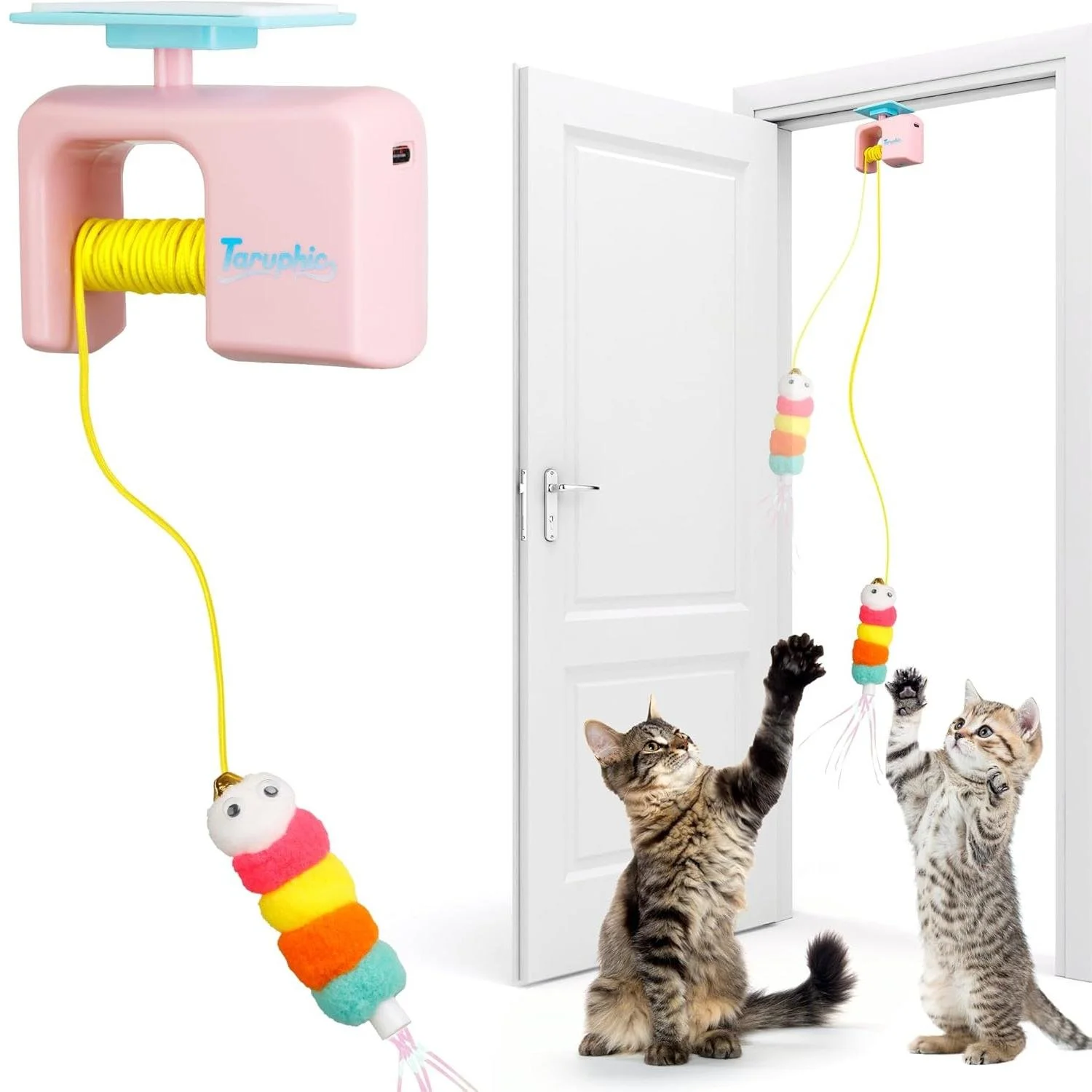 Electric Smart Interactive Cat Toy – Automatic Door Hanging Flying Bird Teaser