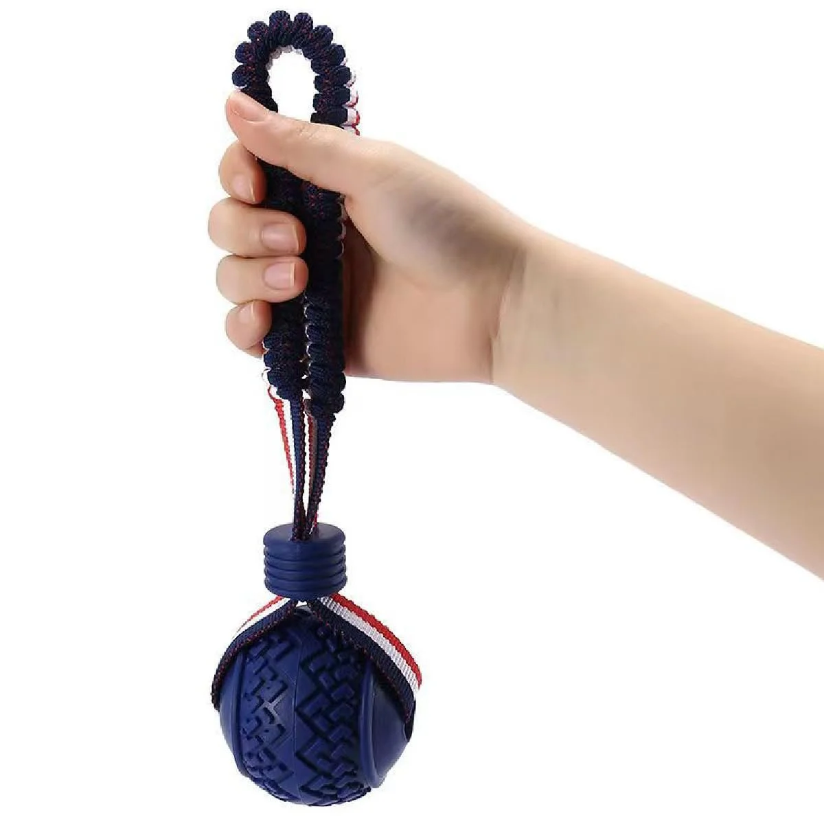 Durable Rope and Ball Dog Toy - Fun Teething Toy for Active Dogs