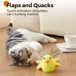 Interactive Smart Flapping Duck Cat Toy – Electric Plush Bird with Motion Sensor