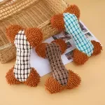Durable Squeaky Plush Dog Toy – Soft Chew & Teeth Cleaning Toy