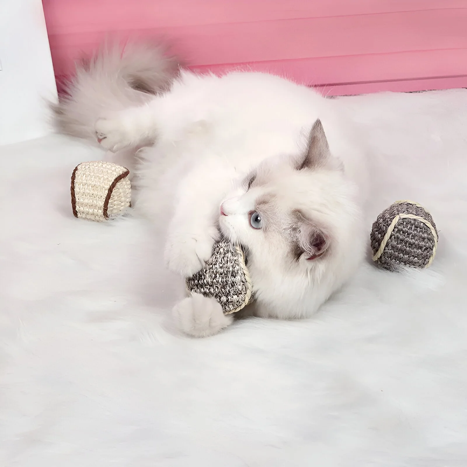 Interactive Sisal Scratching Ball for Cats