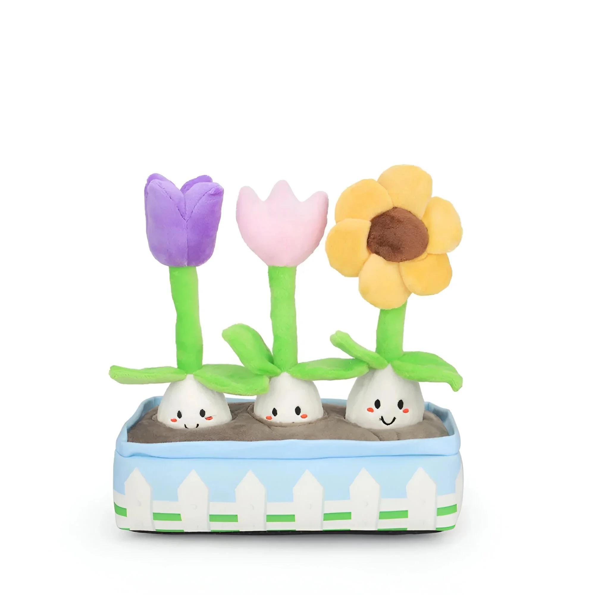 Flower Snuffle Puzzle Plush Dog Toy for Nose Training & Slow Feeding