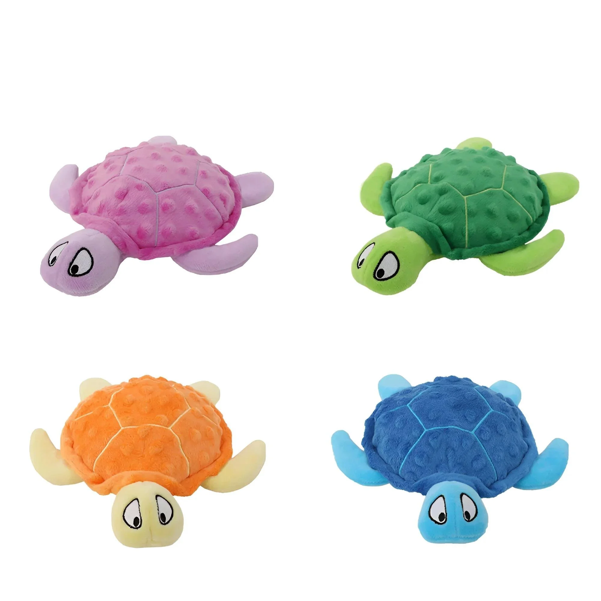 Interactive Sea Turtle Plush Dog Toy with Squeaker for Puppies