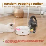 Interactive 3-in-1 Electric Cat Toy with Feather & Teasing Balls