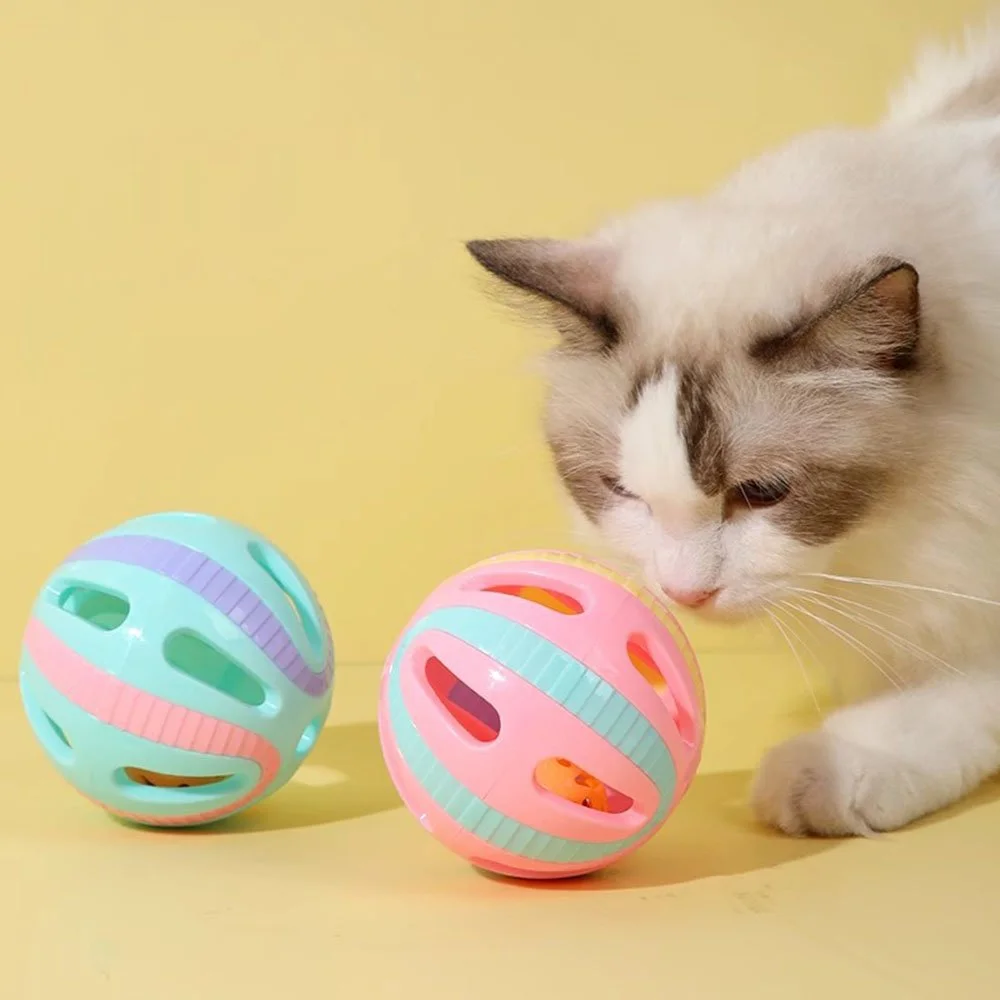 Interactive Cat Toy Set – Self-Play Bell Balls & Teaser Wand