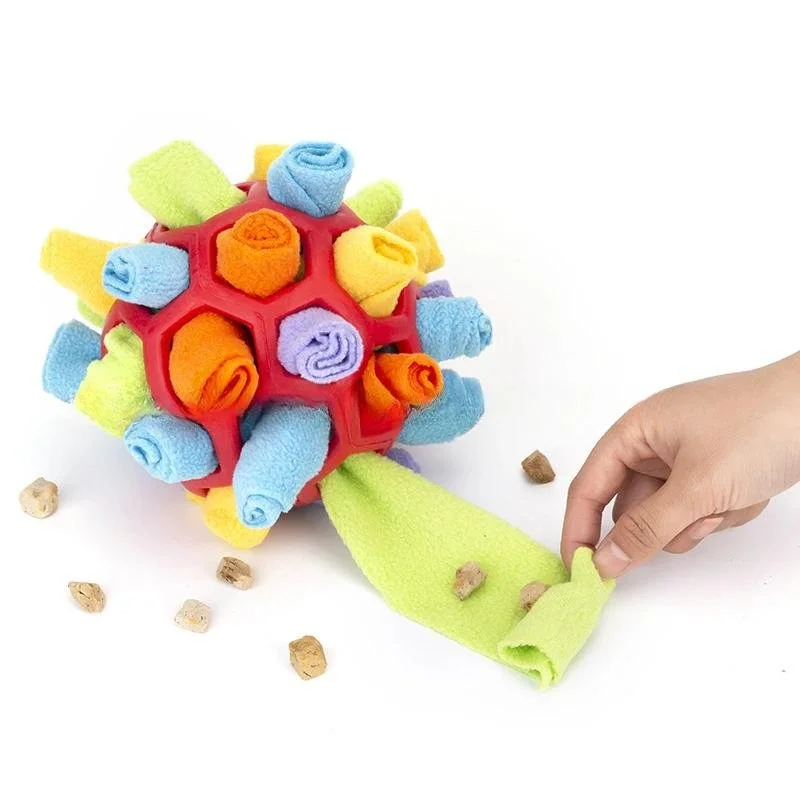 Interactive Snuffle Ball Puzzle Toy for Dog Training and Mental Stimulation