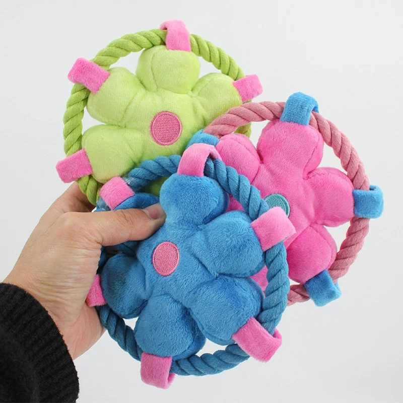 Durable Rope Fetch Dog Toy for Chewing, Teeth Cleaning & Interactive Play