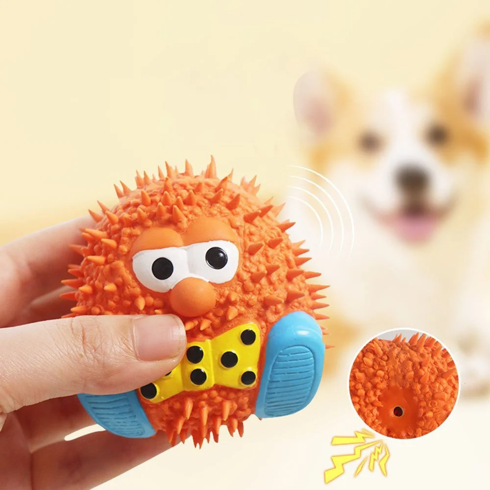 Durable Dog Squeaky Chew Ball Toy for Puppies & Adult Dogs