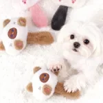 Interactive Dog & Cat Plush Chew Toy - Squeaky, Soft & Safe for Boredom Relief
