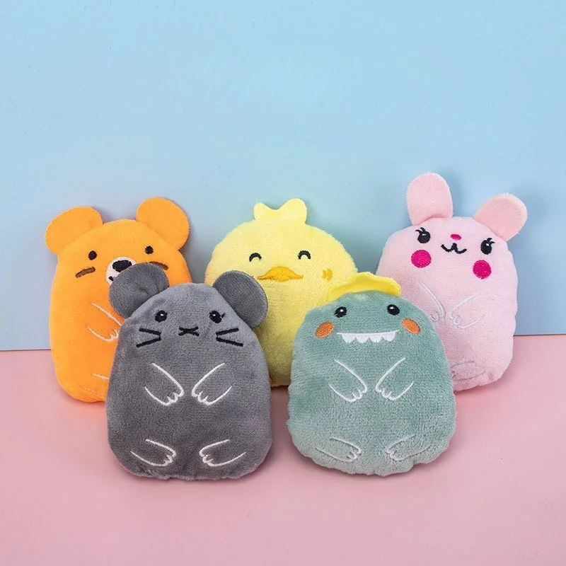 Cat Plush Toy - Bite-Resistant Cartoon Animal Chew Toy for Cats
