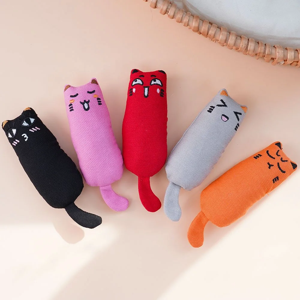 Rustle Sound Catnip Plush Toy for Cats – Cute Teeth Grinding Cat Toy for Kittens