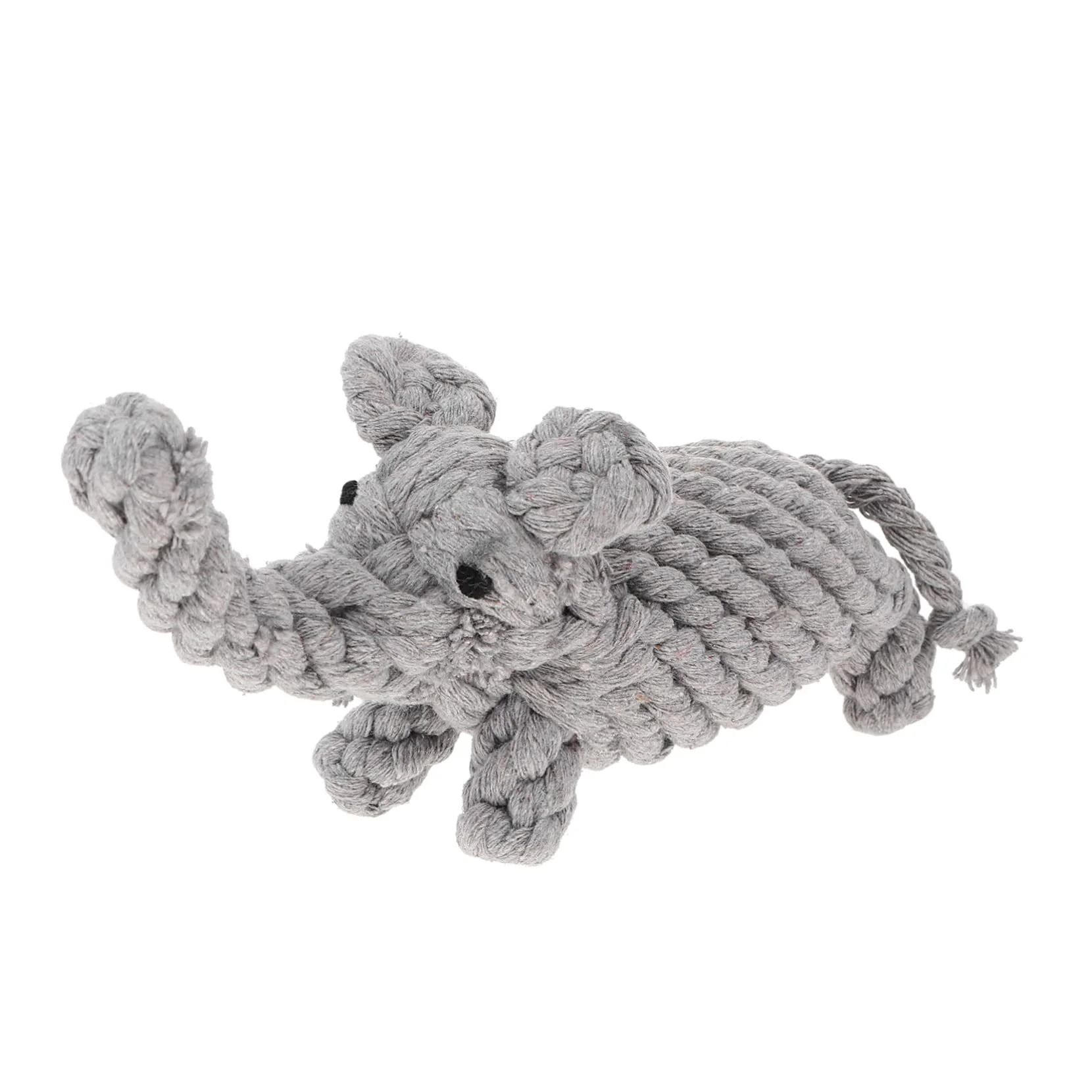 Durable Knitted Animal Cotton Rope Chew Toy for Dogs & Cats