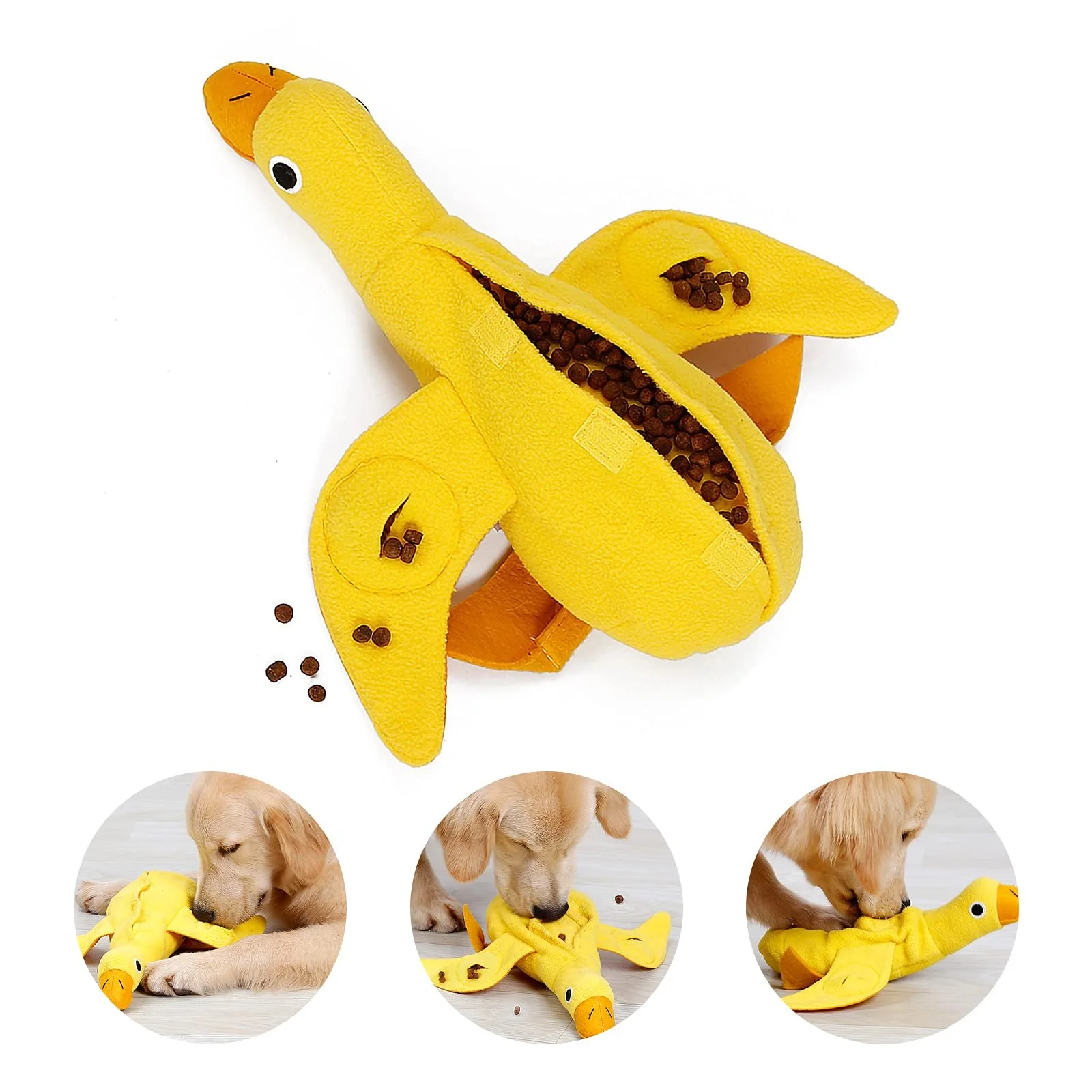 Duck Plush Squeaky Toy for Dogs & Cats