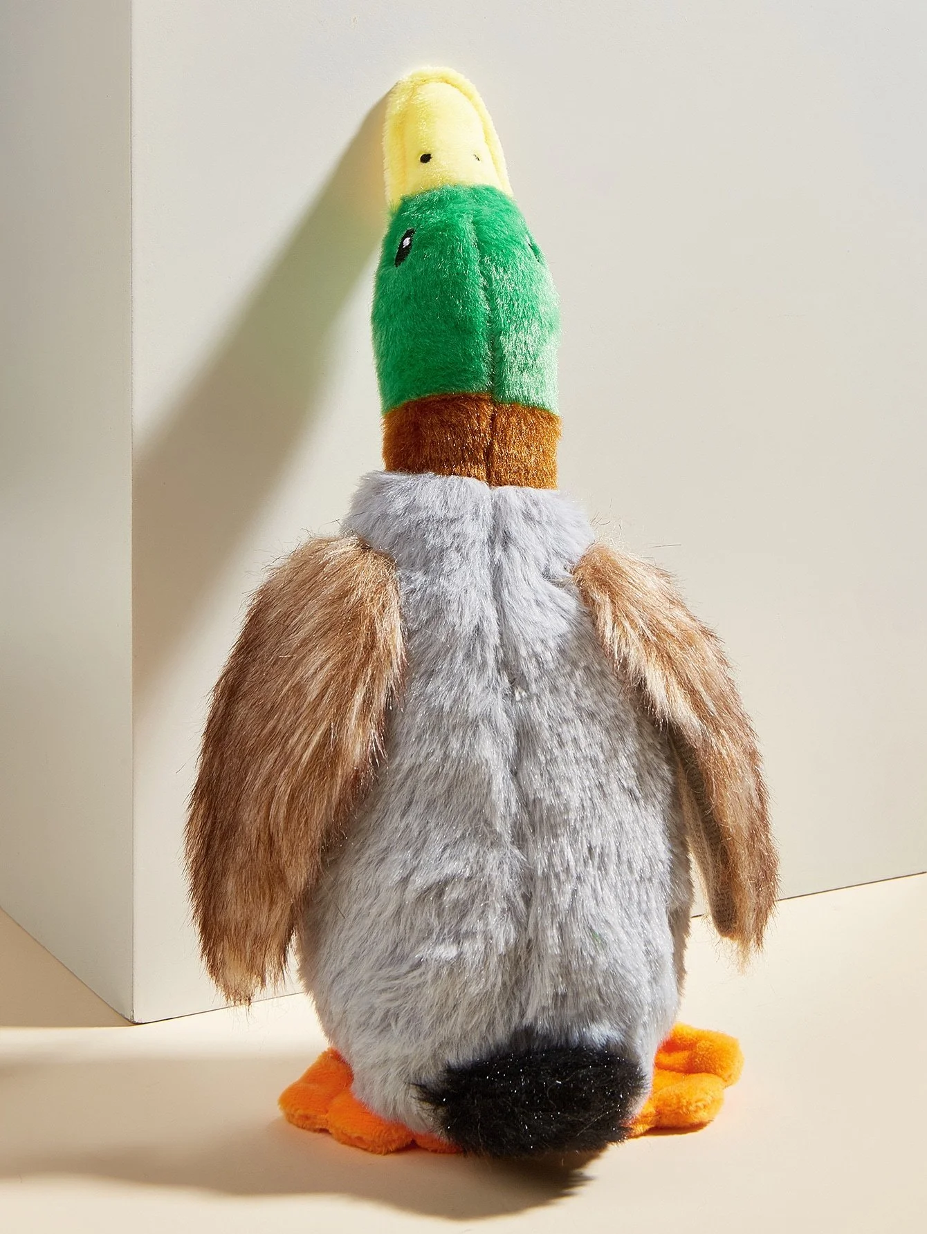 Wild Duck Plush Squeaky Dog Toy for Small & Medium Dogs