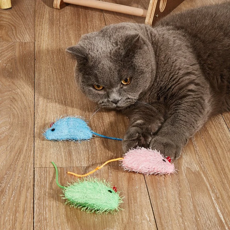 Colorful Mouse Cat Toys 3-Pack