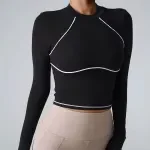 Long Sleeve Women's Gym Tops - Yoga, Fitness, and Sportswear for Winter