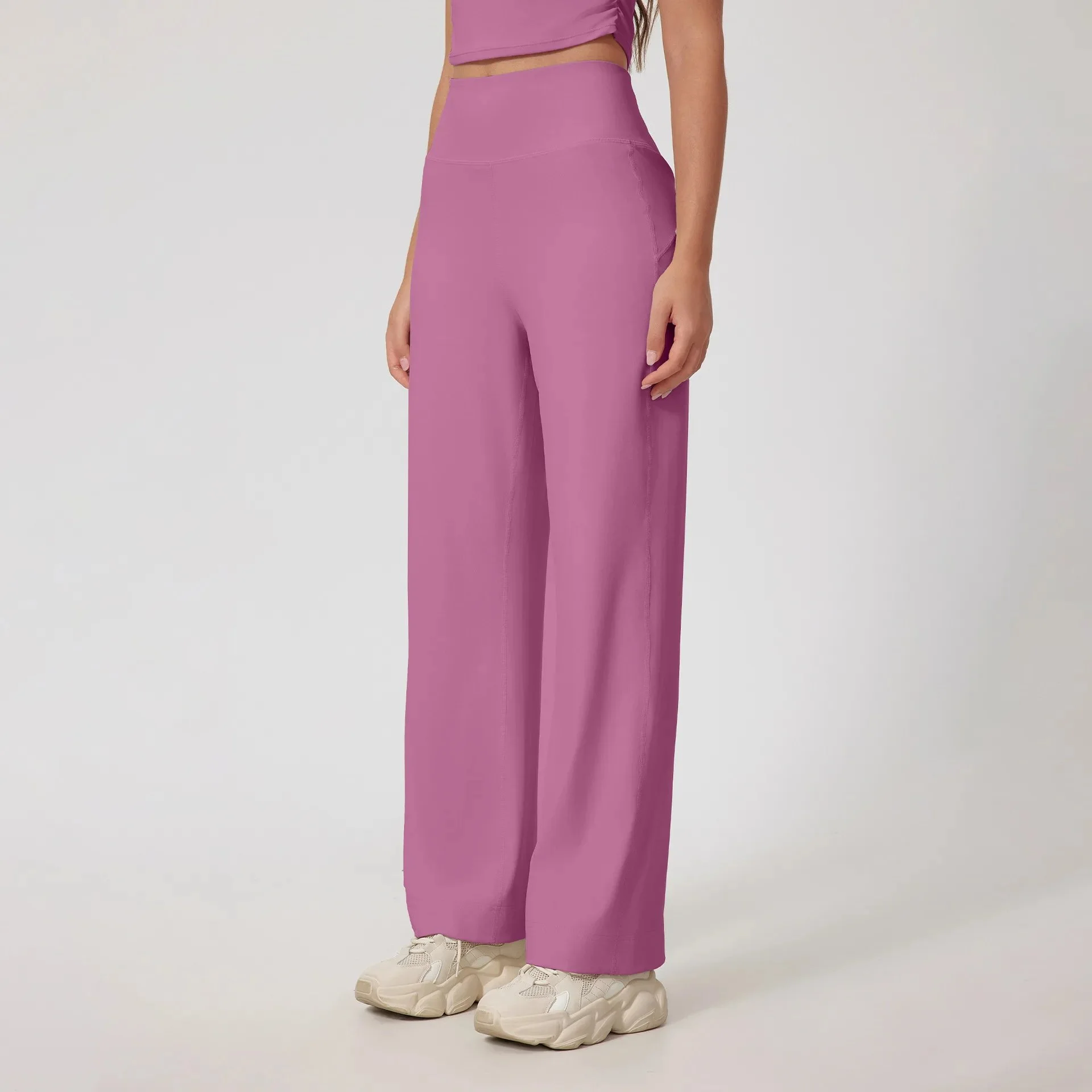 Women's High-Waisted Wide-Leg Athletic Pants - Loose Fit for Fitness, Sports & Outdoors