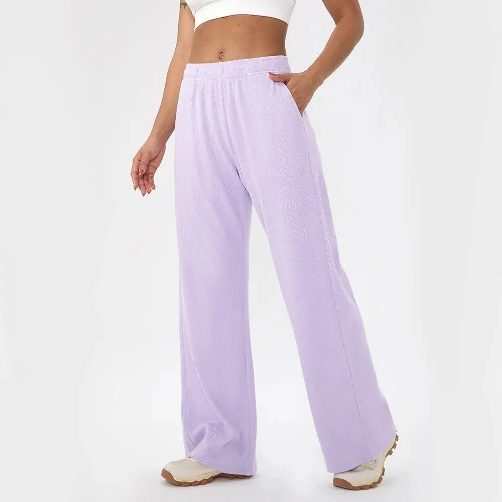 Straight-Leg Women’s Yoga & Fitness Pants with Wide-Leg Comfort