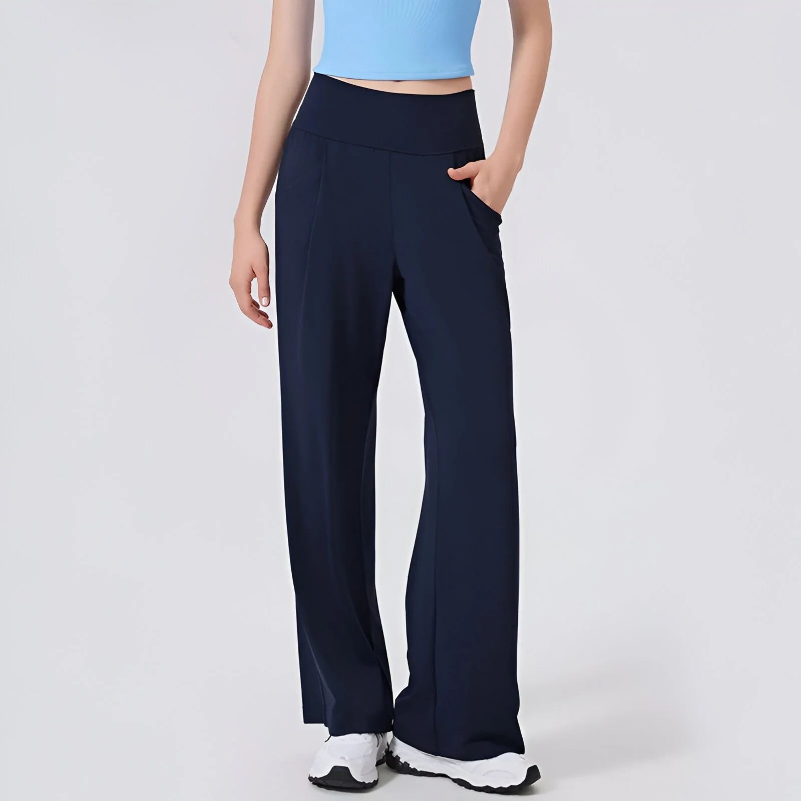 High-Waist Wide-Leg Yoga Pants for Women