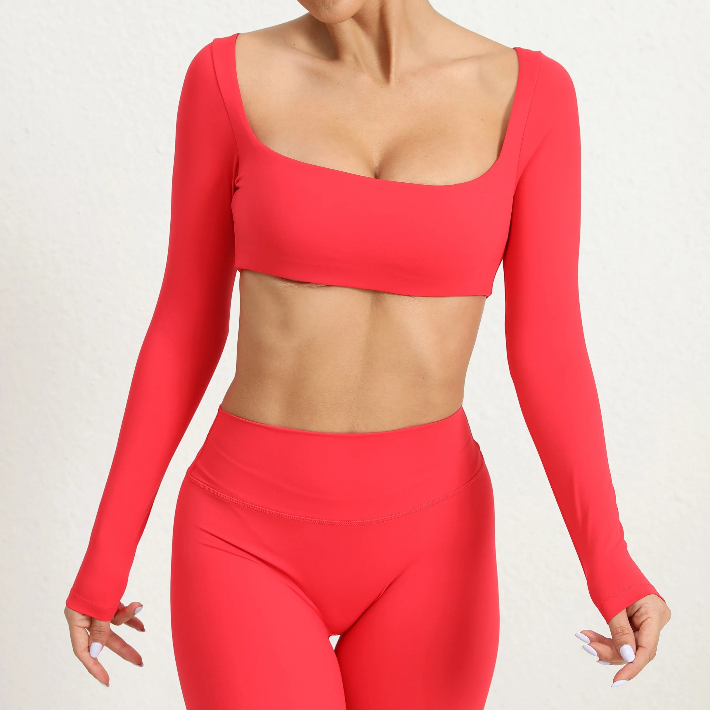 Women’s Long Sleeve Crop Yoga Top