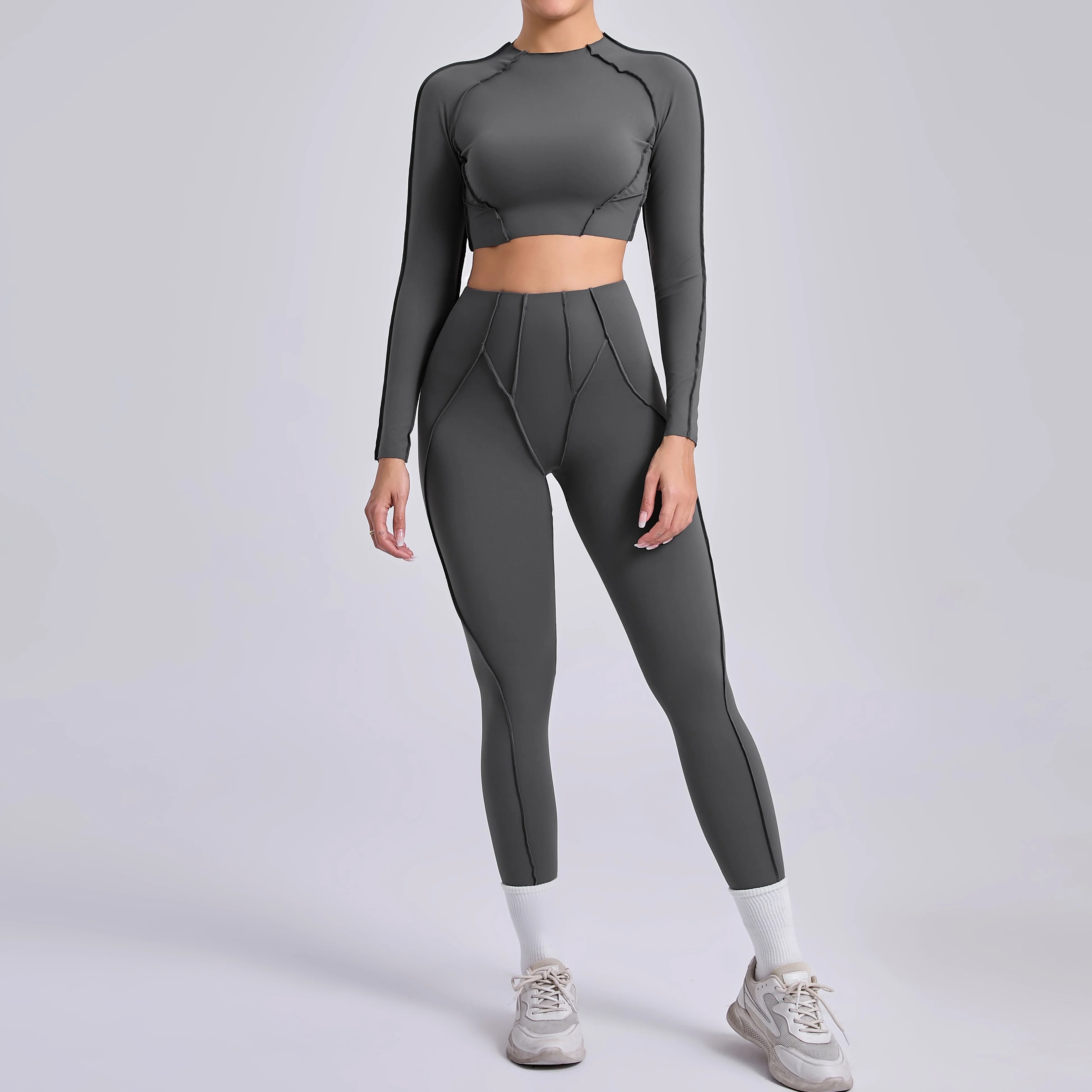 Women’s Contour Yoga & Workout Set – Sculpting 2-Piece Activewear