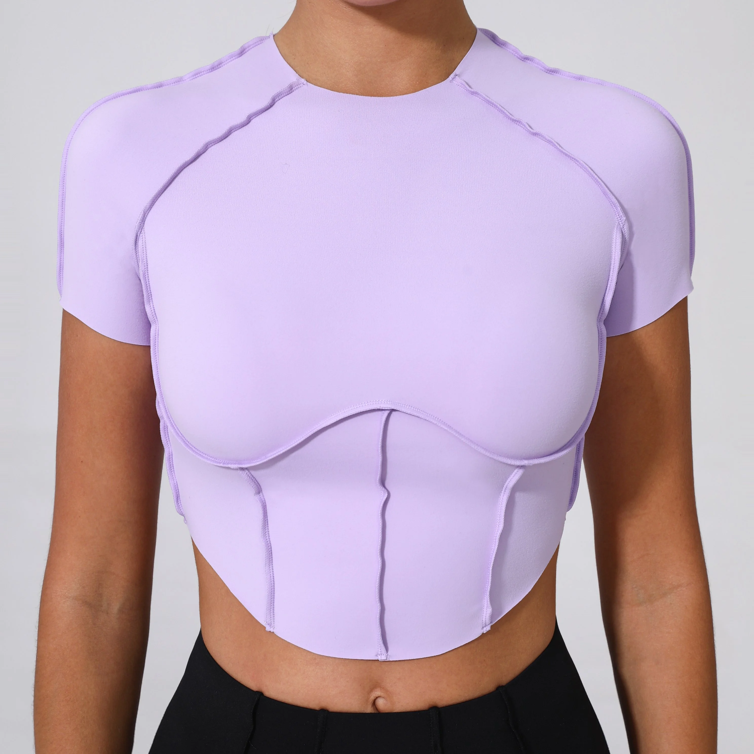 Women’s Quick-Dry Yoga & Fitness Short Sleeve Sports Top