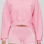 Women’s Windproof Fleece-Lined Yoga Hoodie for Winter Training