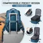 Expandable Vacuum Travel Backpack with 15.6in Laptop Compartment