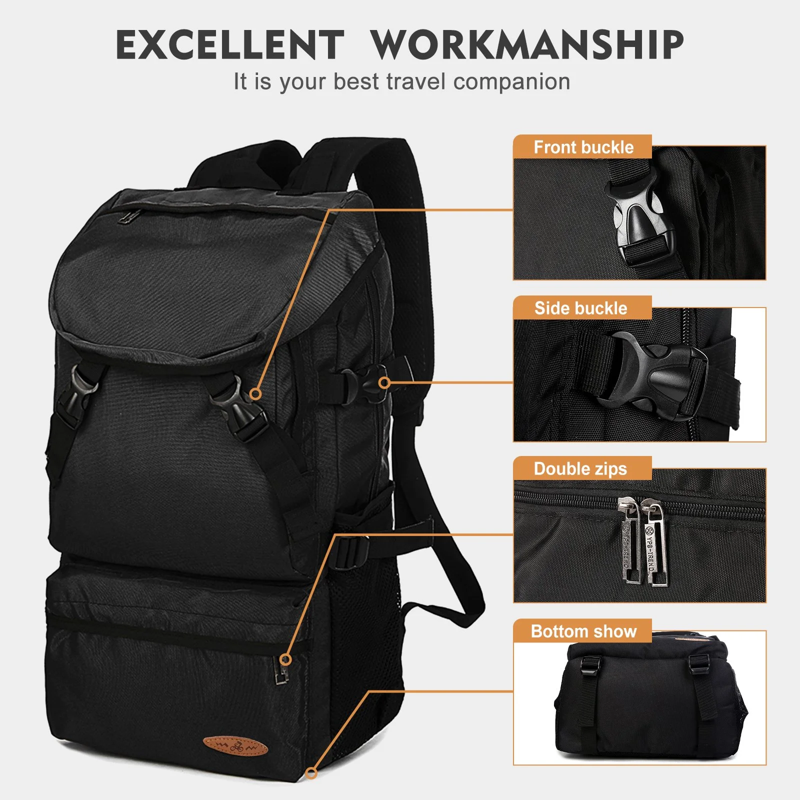 35L Waterproof Lightweight Foldable Hiking Backpack for Outdoor Adventure