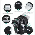 Lightweight Carry-On Travel Backpack with 17.3" Laptop Compartment