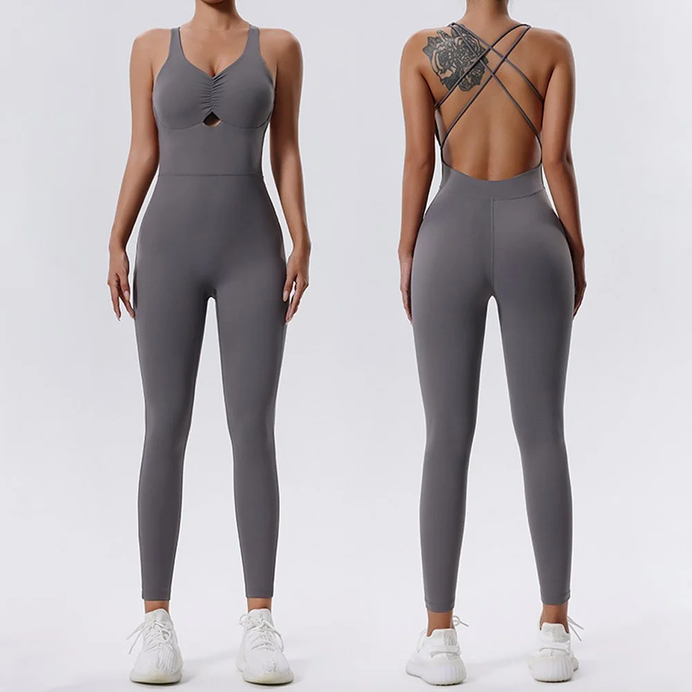 High-Strength Women’s Fitness Jumpsuit
