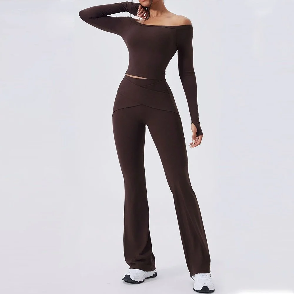 Women’s Long Sleeve Yoga Suit & Fitness Tracksuit Set