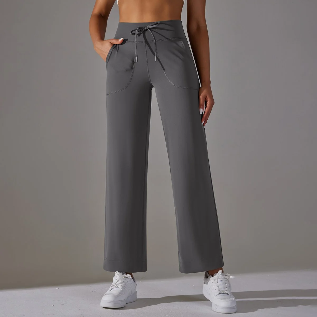 Women’s High Waist Flared Leggings with Pockets - Yoga, Fitness & Running Pants
