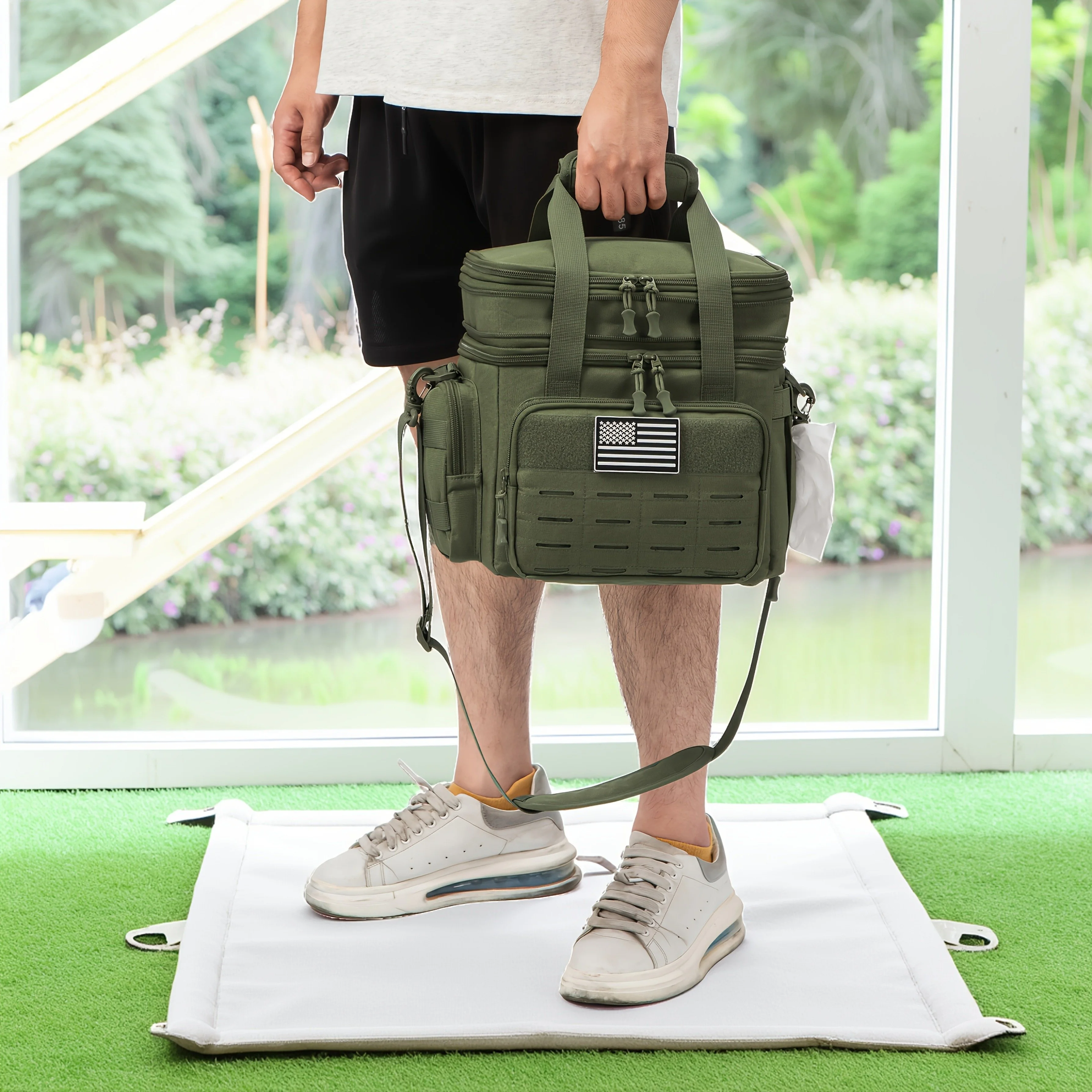 Tactical Lunch Box Expandable Heavy Duty Insulated Cooler Bag for Outdoor Activities