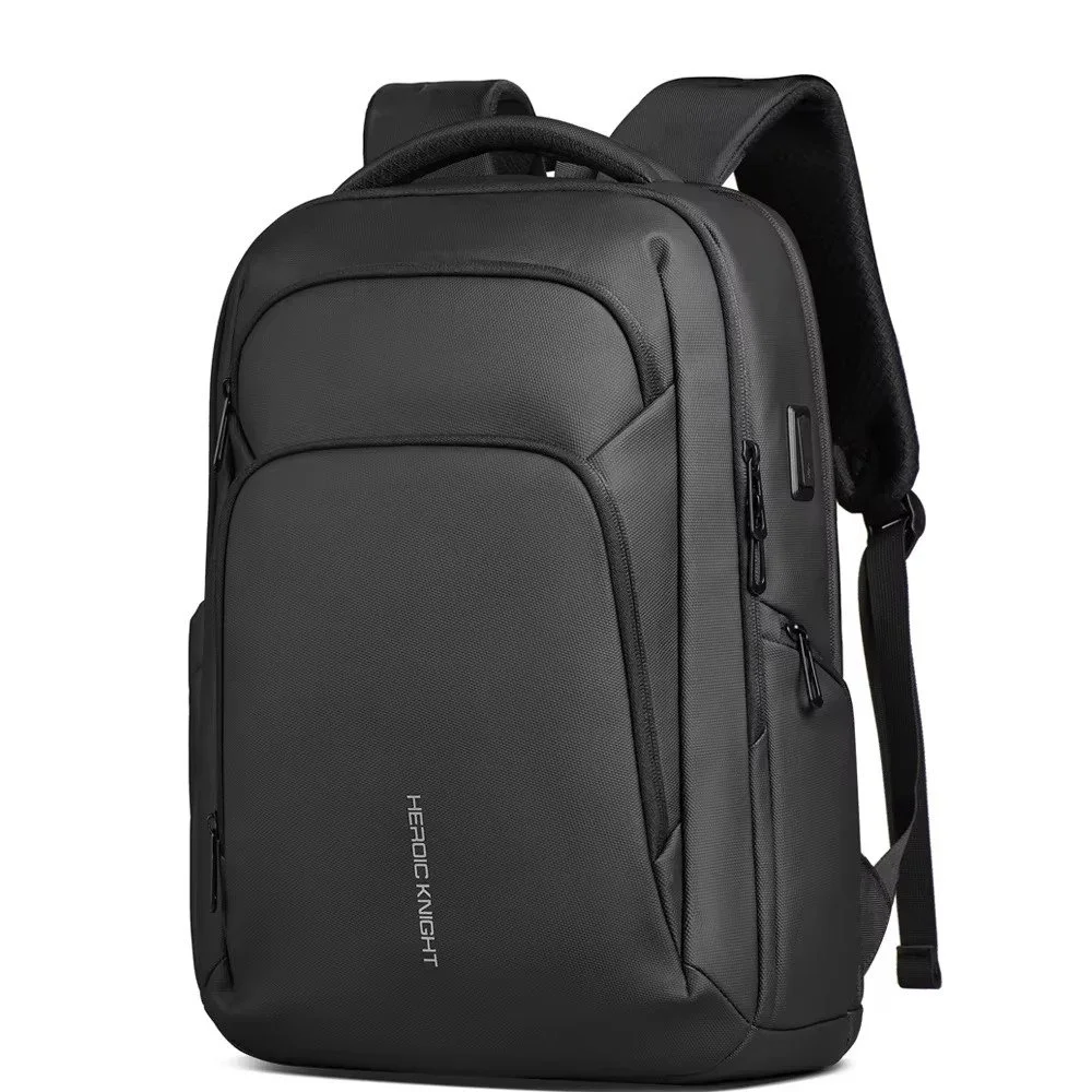 Men’s Waterproof Business Travel Backpack with USB & 17.3" Laptop Compartment