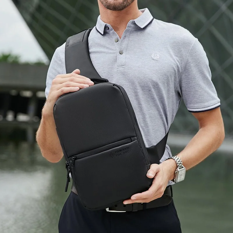 Business Crossbody Sling Bag for Men - Waterproof Outdoor Sports Chest Bag