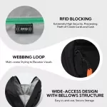 Lightweight Anti-Theft Slim Fanny Pack with RFID Blocking & Water Resistance