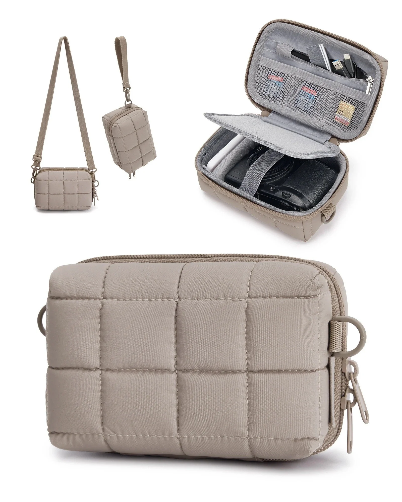 Lightweight Waterproof Small Camera Case with Shoulder & Wrist Strap