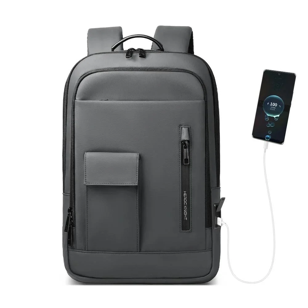 Slim Waterproof Laptop Backpack with USB Port for 15.6 Inch Laptops