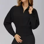 Women's Loose Fit High-Neck Windproof Sports Jacket for Winter