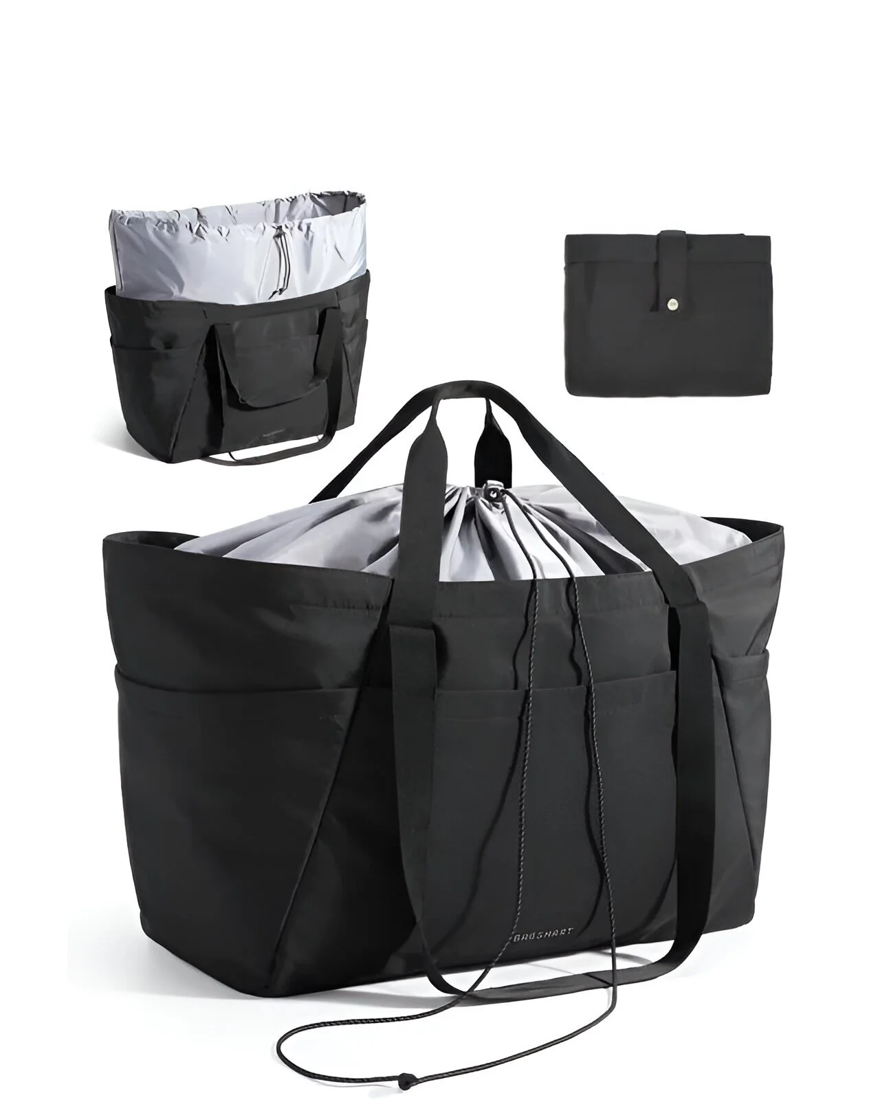 Expandable Extra-Large Foldable Travel Tote Bag for Shopping & Outdoor Use