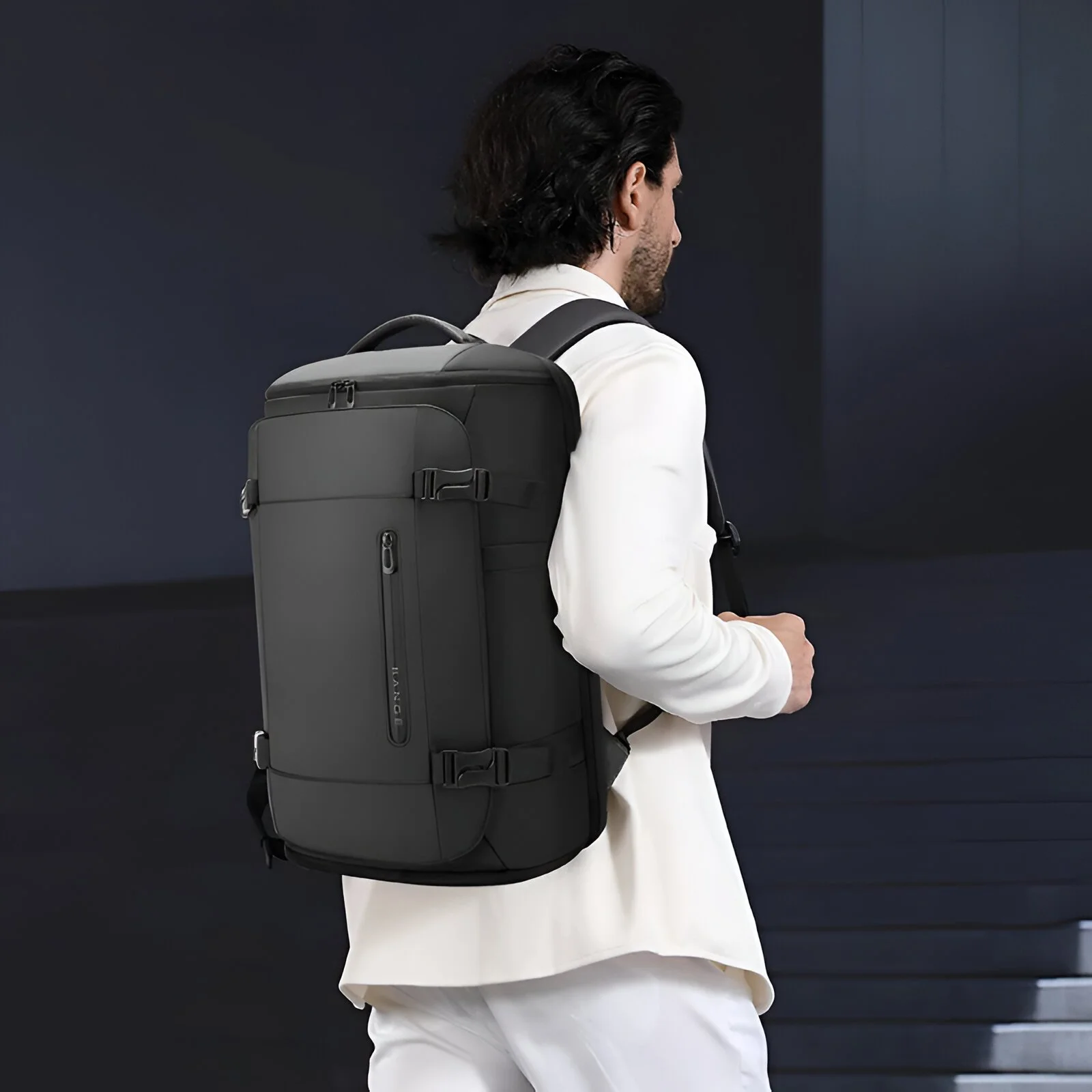 Carry-On Travel Backpack with Shoe Compartment & Laptop Storage