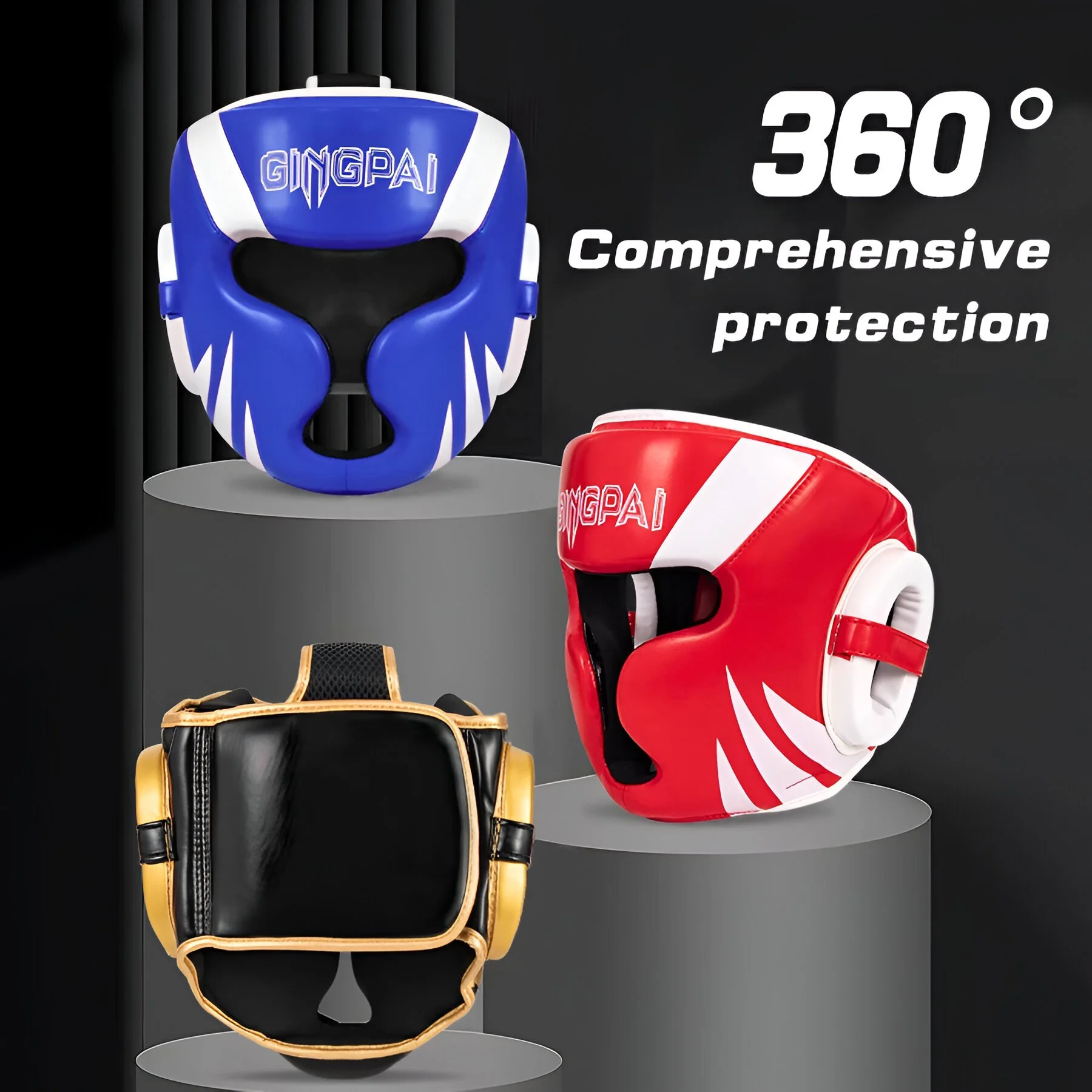 Full Coverage Boxing & MMA Training Headgear for Adults & Kids