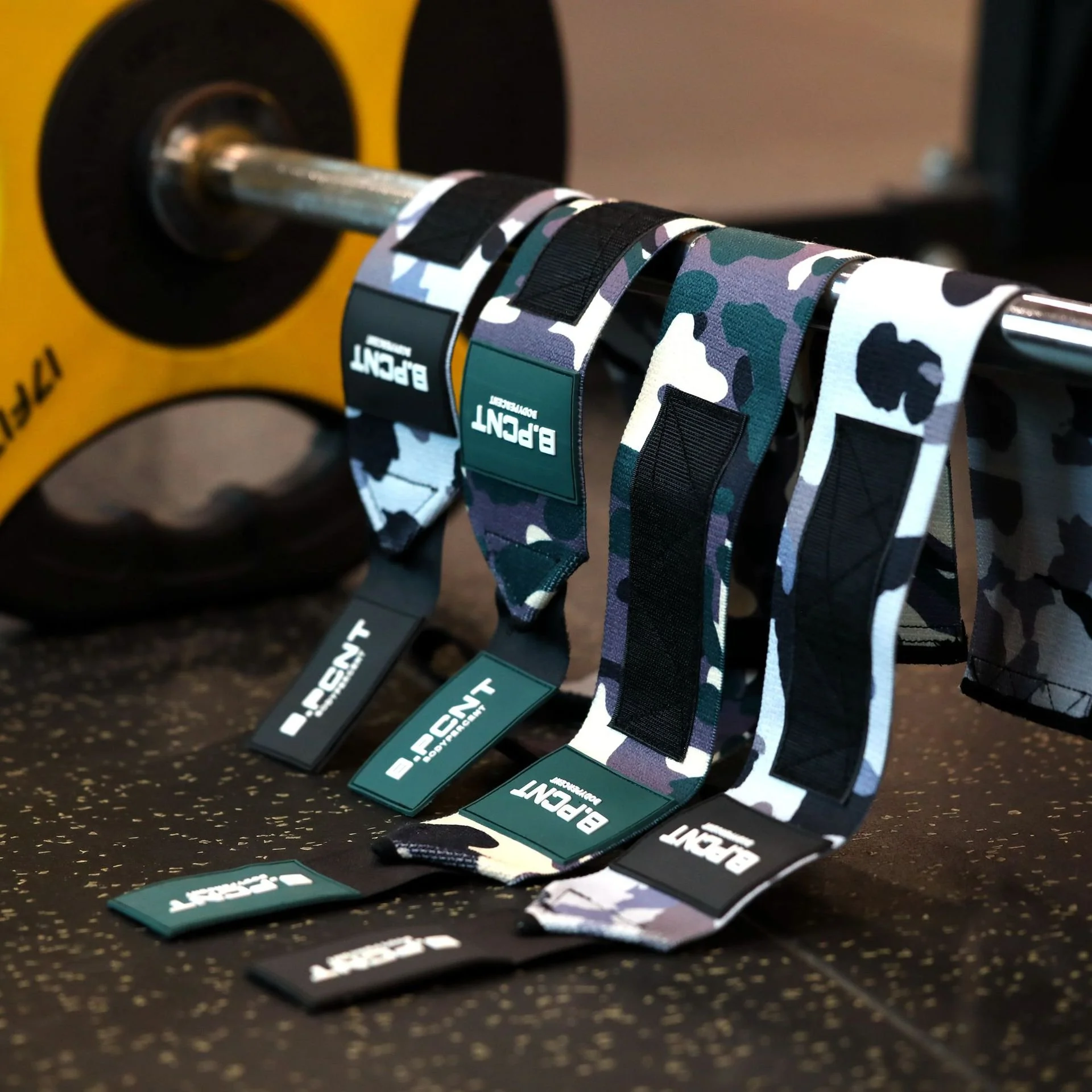 Weight Lifting Wrist Wraps - Camouflage Design Extra Strength Wrist Support for Powerlifting