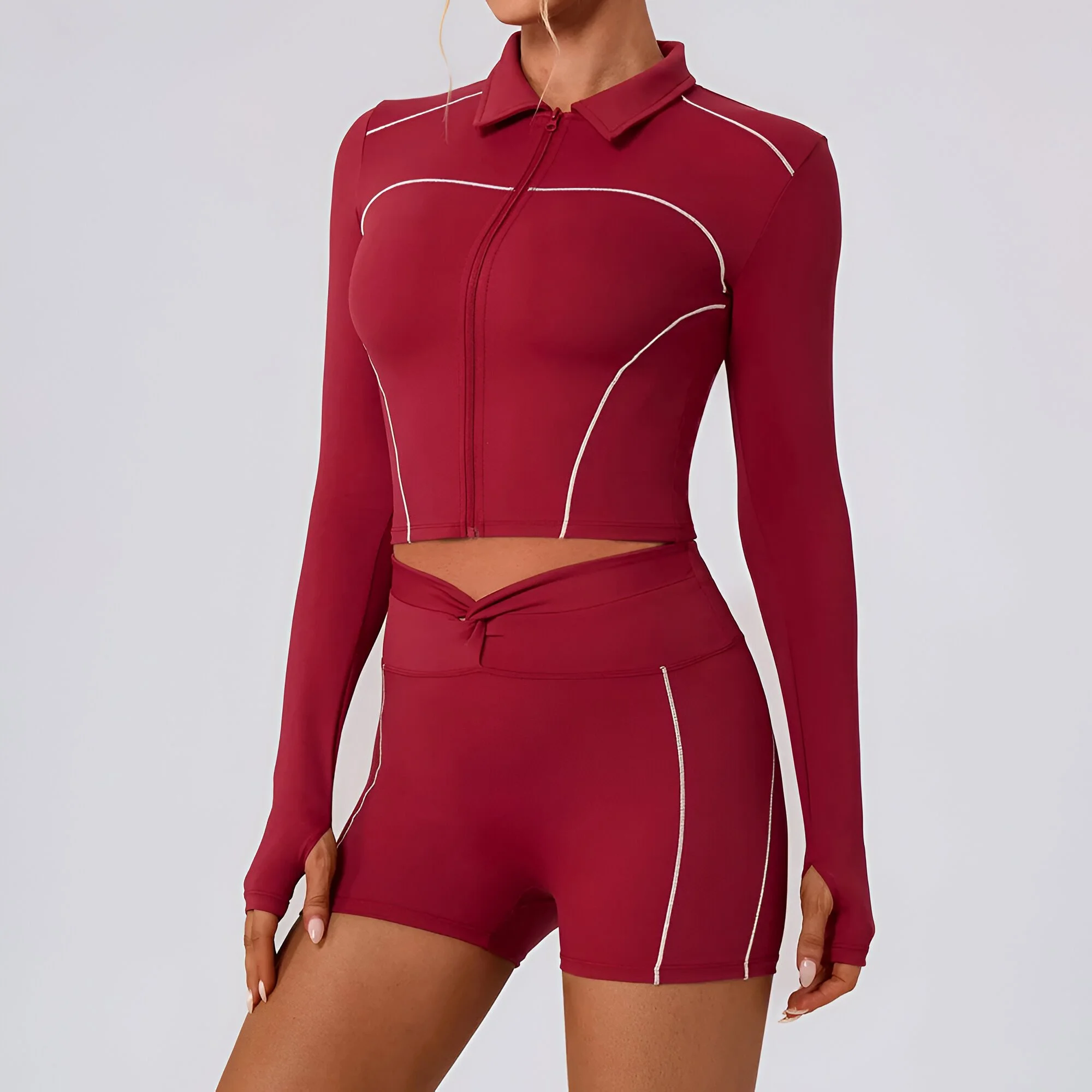 Women’s Long Sleeve Yoga Jacket for Fitness, Running & Active Training