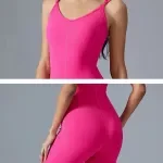 Women’s Sleeveless Quick-Dry Yoga & Gym Jumpsuit – One Piece Sportswear